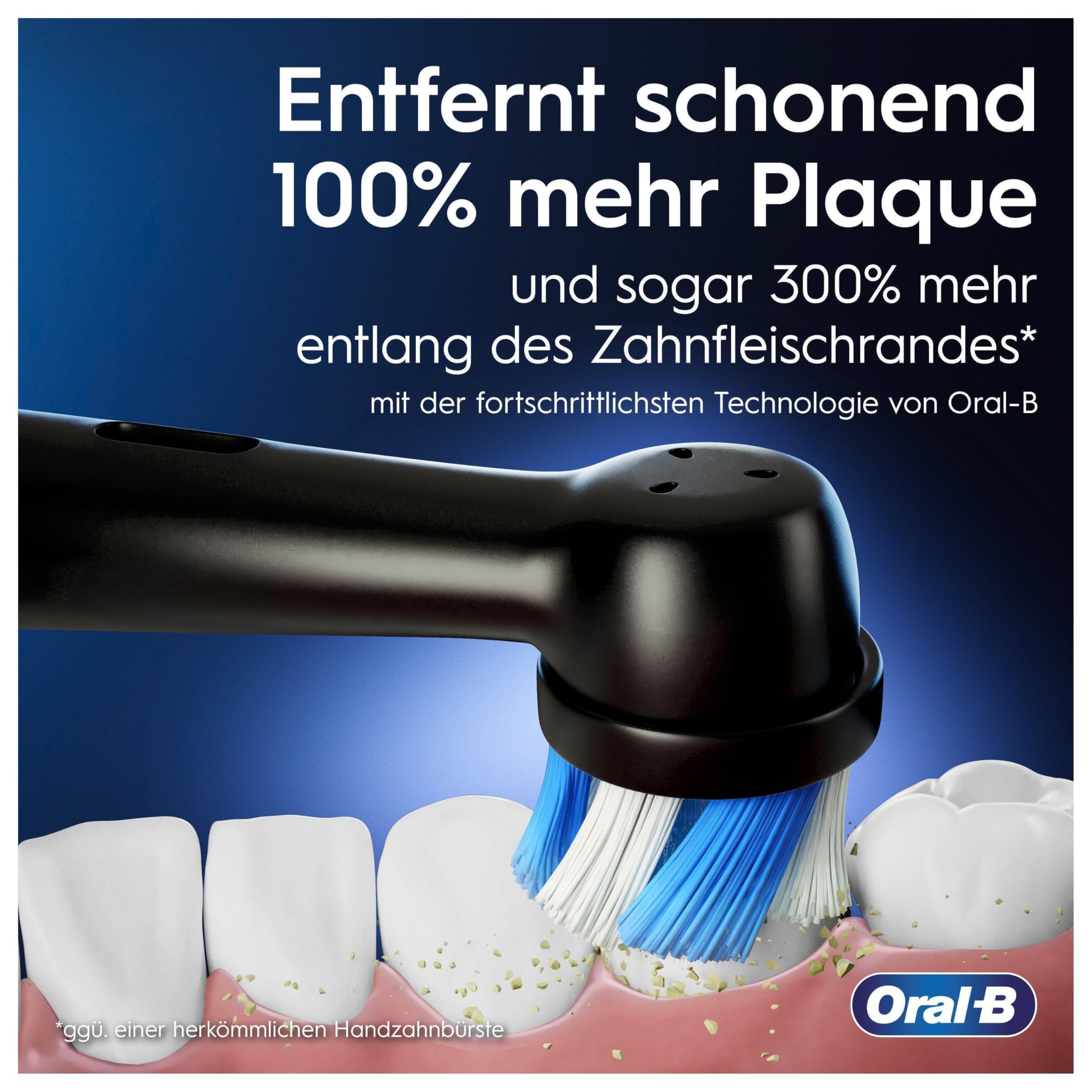 Oral-B iO Series 9 Elektrische Zahnbürste, Doppelpack — Electric Toothbrush, Inkl. 4 Aufsteckbürsten, Lade-Reise-Etui, Schnellladestation — 7 Modi für Zahnpflege, Designed by Braun, Schwarz und Rosa