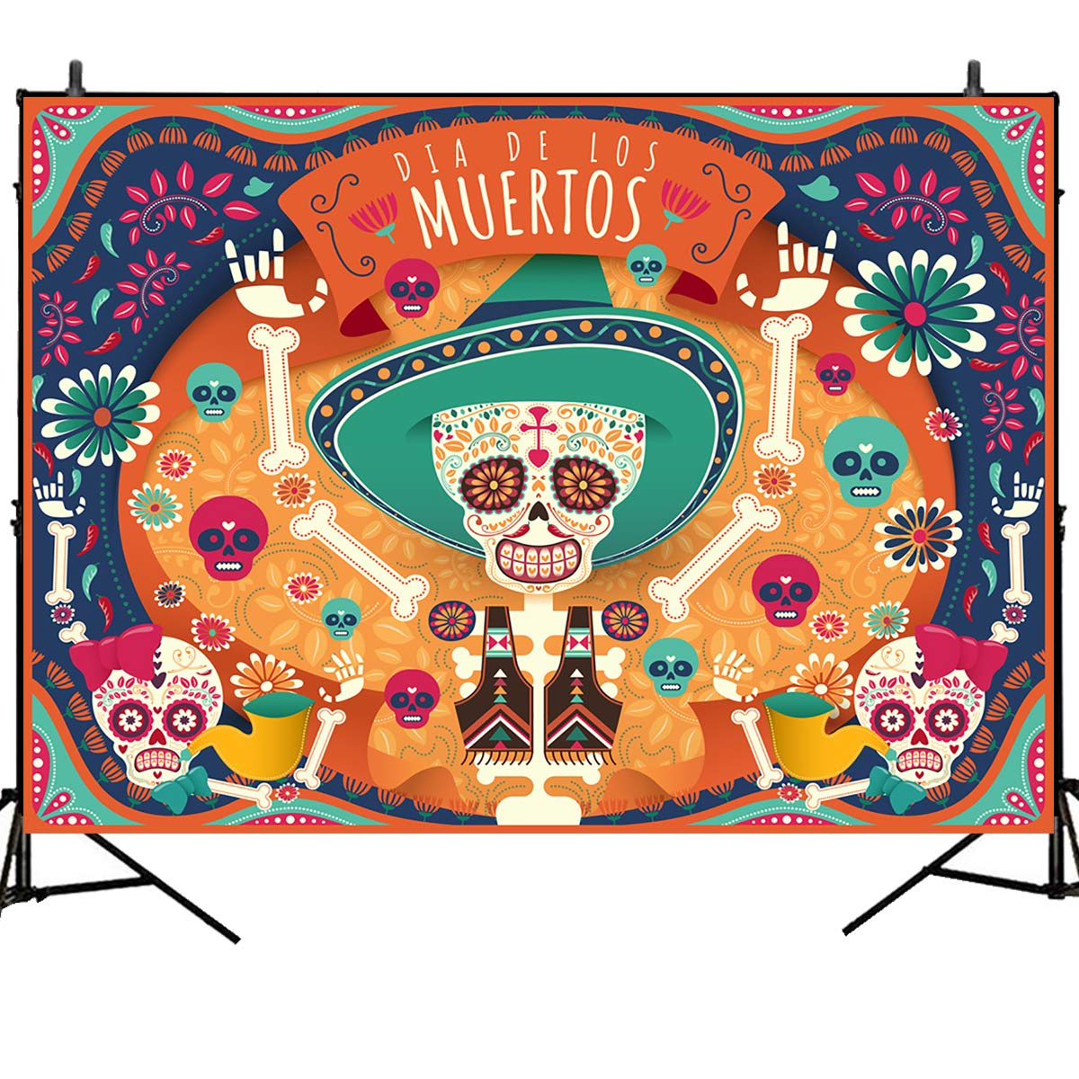 Electronics Day Of The Dead Photography Backdrops Mexican Fiesta