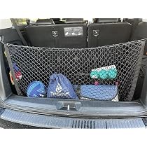 Envelope Style Cargo Net For Honda Odyssey 1995-2017 - Black Mesh Trunk Organizer, Easy Hook & Loop Install