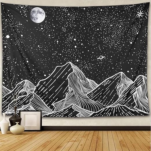 Mountain Tapestry black light Tapestries,mountains wall