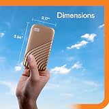 WD My Passport SSD 2TB Portable External SSD USB 3.2 Gen 2 Gold view 3