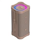 Skullcandy Terrain XL 2 Wireless Bluetooth Speaker, IPX7 Water Resistant, 18H Battery, Multi-Link, LED Light Show, Lightweight & Portable (Tan)
