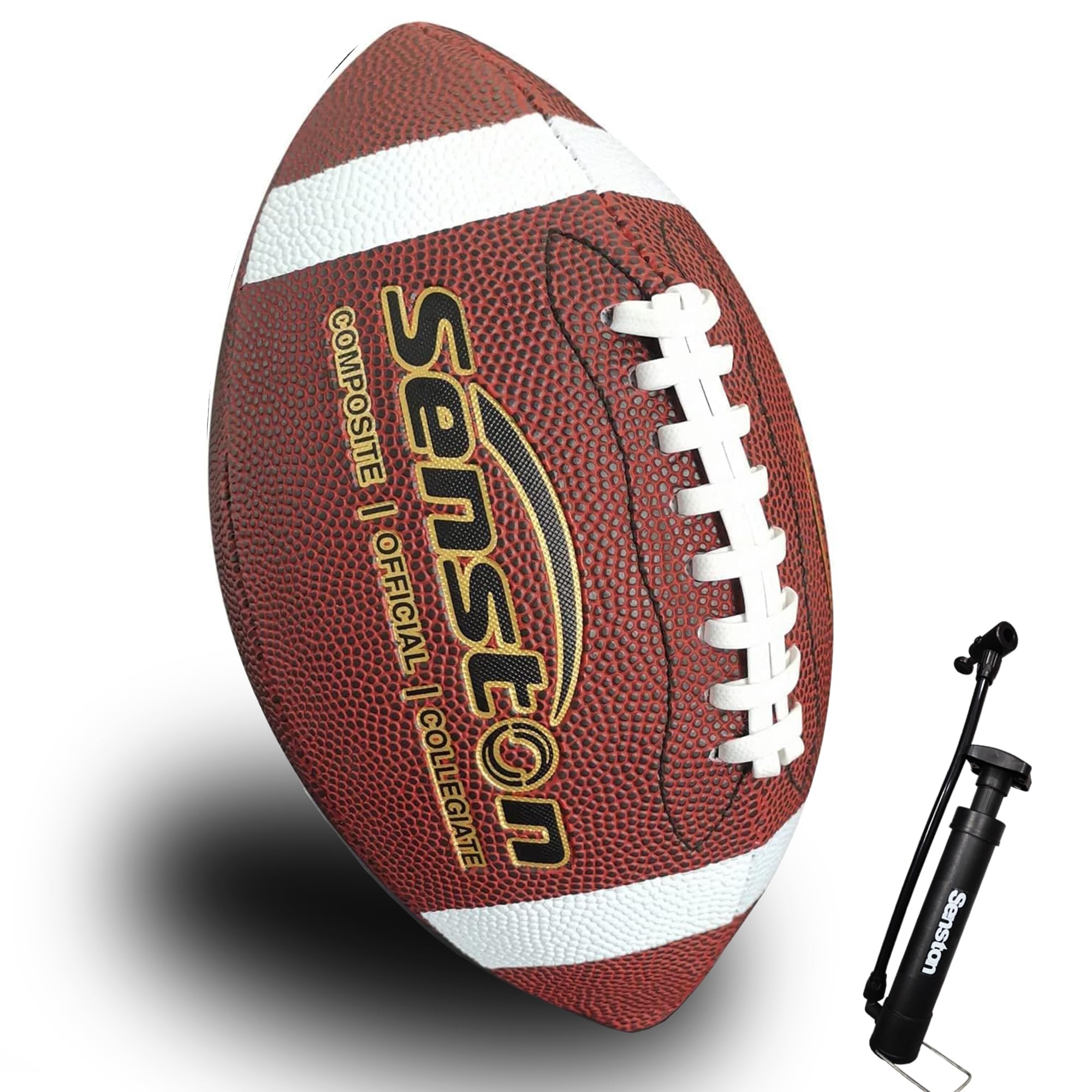 Senston American Football Official Size 9 for Training with Pump — image 1