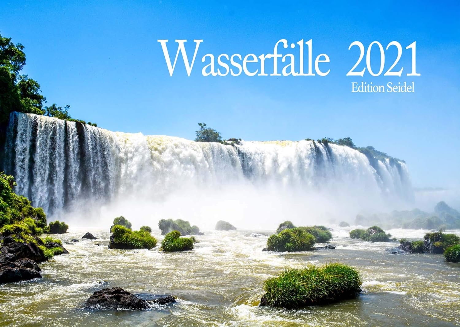 Edition Seidel Wasserfälle Premium Kalender 2021 DIN A3 Wandkalender Natur Wald Wandern