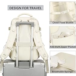 Travel Backpack for Women Men 15.6 Inch Laptop