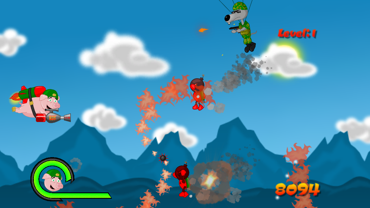 War Piggy Jetpack Pig for Android