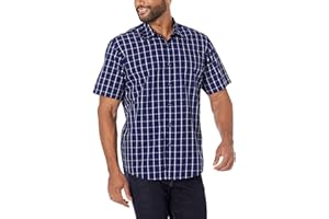 Amazon Essentials Men's Regular-Fit Short-Sleeve Poplin Shirt