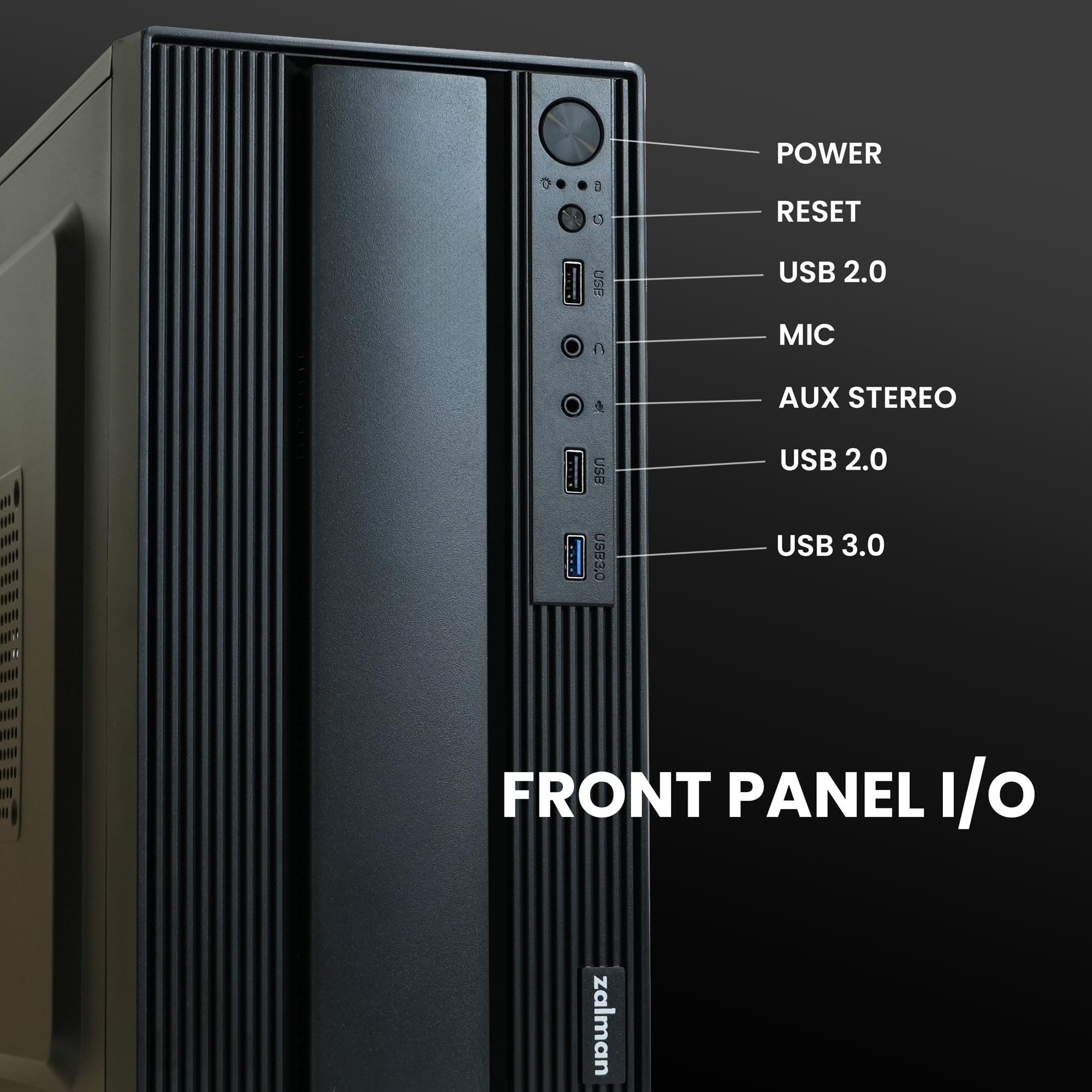 Zalman T6 MINI Compact M-ATX PC Case, Micro-ATX Mini-ITX SFF SFX HTPC Small Form Factor Computer Chassis, USB 3.0, 1 x 80mm Preinstalled Fan, Space Saving Mini Tower Office PC Workstation