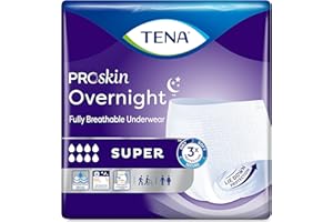 TENA ProSkin Overnight™ Super Protective Incontinence Underwear, Heavy Absorbency, Unisex, Medium, (56 Total - 4 Packs)