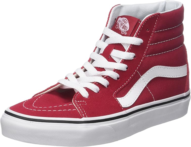 vans old skool crimson & true white shoes