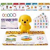 Phonics Flash Cards with Talking Pen,Interactive Learning Toys for Toddlers | 148 Learning Pages,90 Stickers, ABC 123 Screen-Free Educational Learning Toy for Kids Ages 3+, Early Education Gift