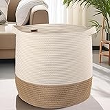 GooBloo Woven Blanket Basket - 17" x 17” - Large