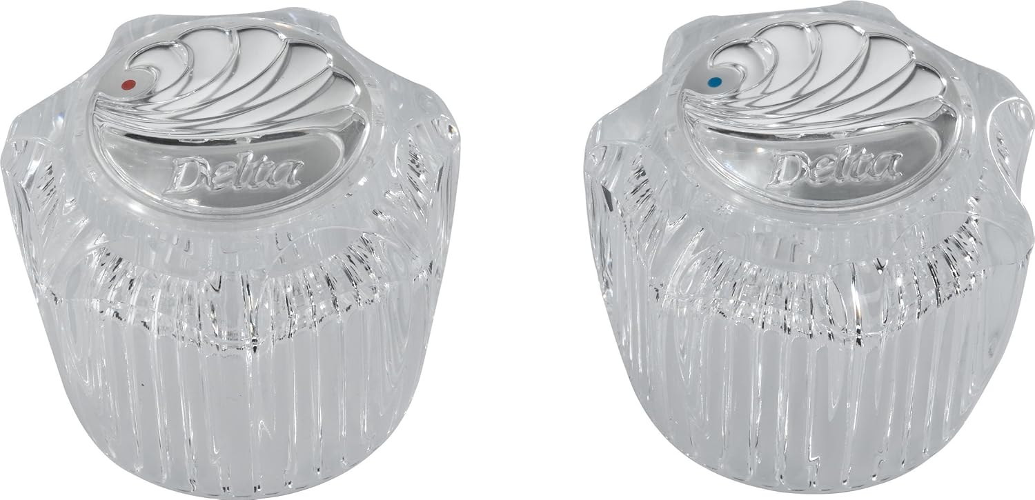 Delta Faucet RP23498 Two Clear Knob Handle Kit