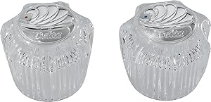 Delta Faucet RP23498 Two Clear Knob Handle Kit