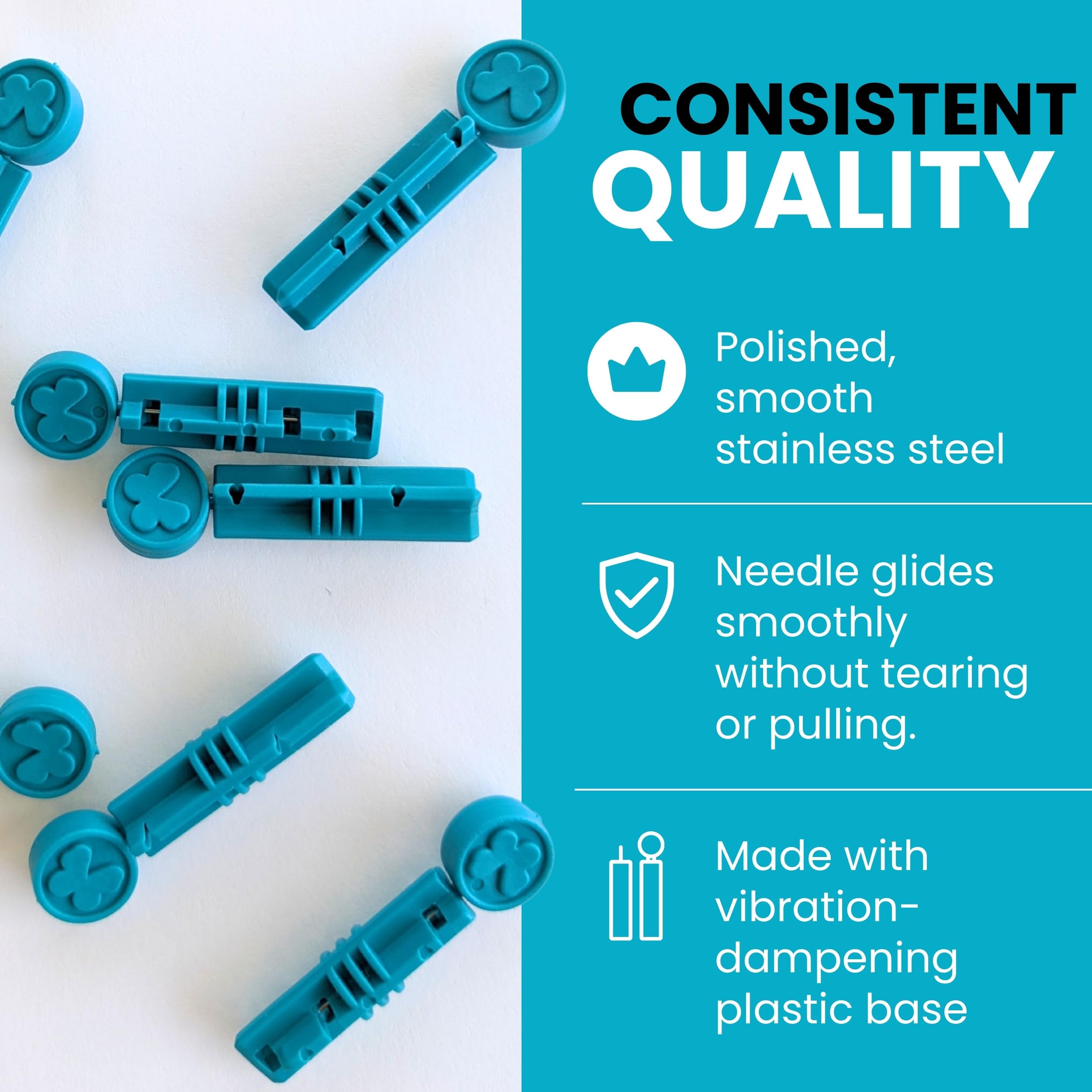 Genteel - Butterfly Touch Lancets - Polished - Smooth & Pain Free - Stainless Lancets (100 pcs)