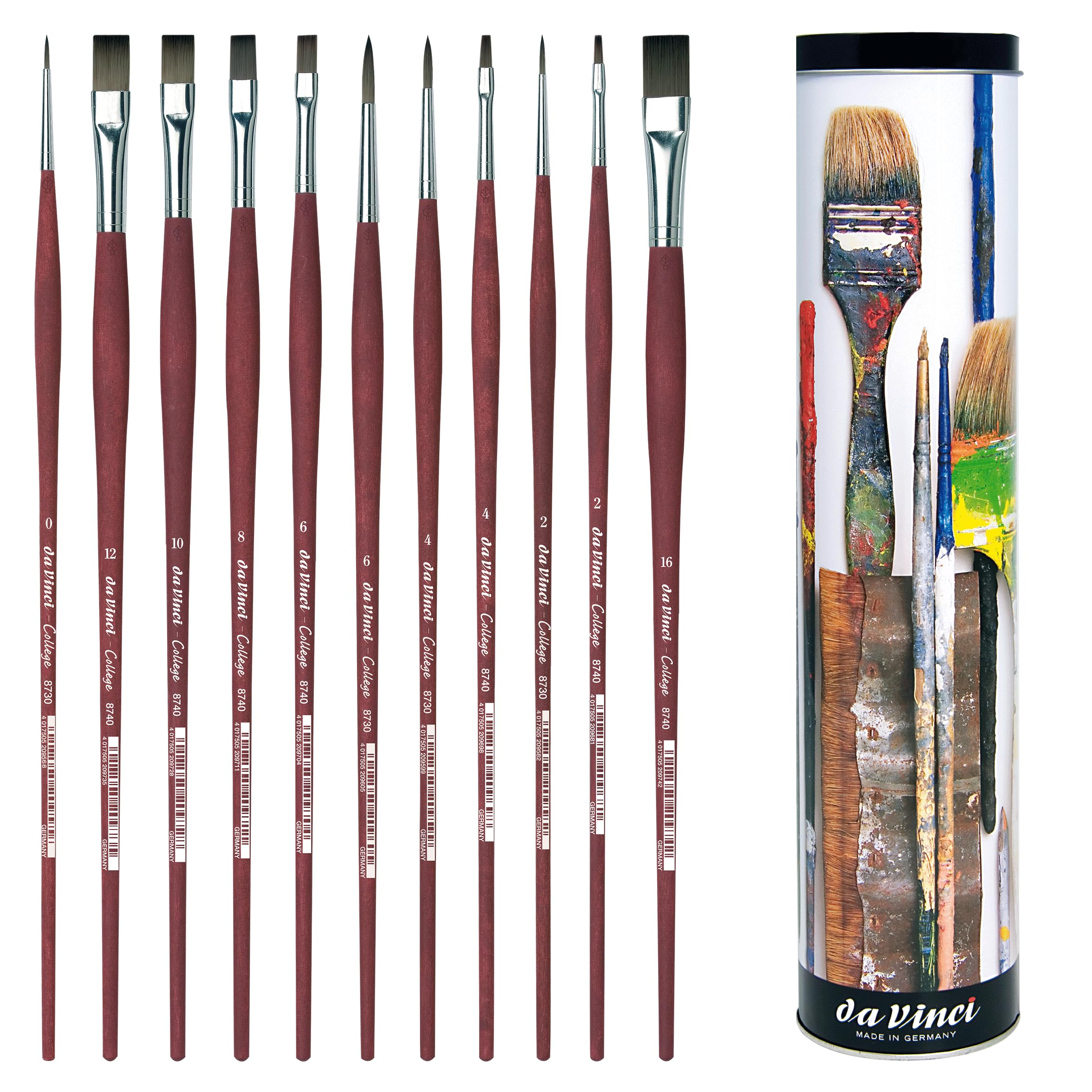 Da Vinci 5403 Series College Brush Box, Bristle, Red/Yellow/Black/Green/Blue, 30 x 30 x 30 cm — image 1