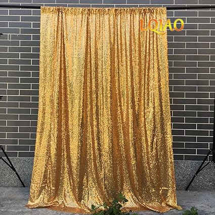 Amazon Com Lqiao Sequin Backdrop Curtain Sparkly Photo Booth