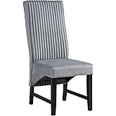 Acme Kini Fabric Upholstered Side Chair in Gray & Black (Set of 2)