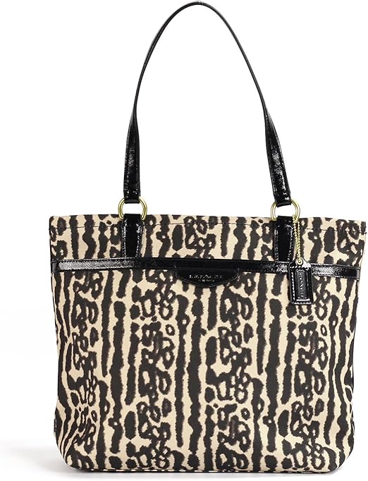 Coach Signature Leopard Print Tote Black Multicolor Amazon.ca Luggage