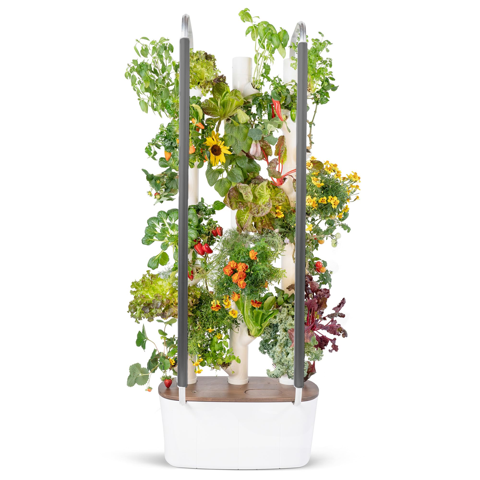 thumbnail image 2 of 40-Plant Hydroponic Tower Garden - Vertical Growing System With LED Grow Lights & Timer 2 of 14
