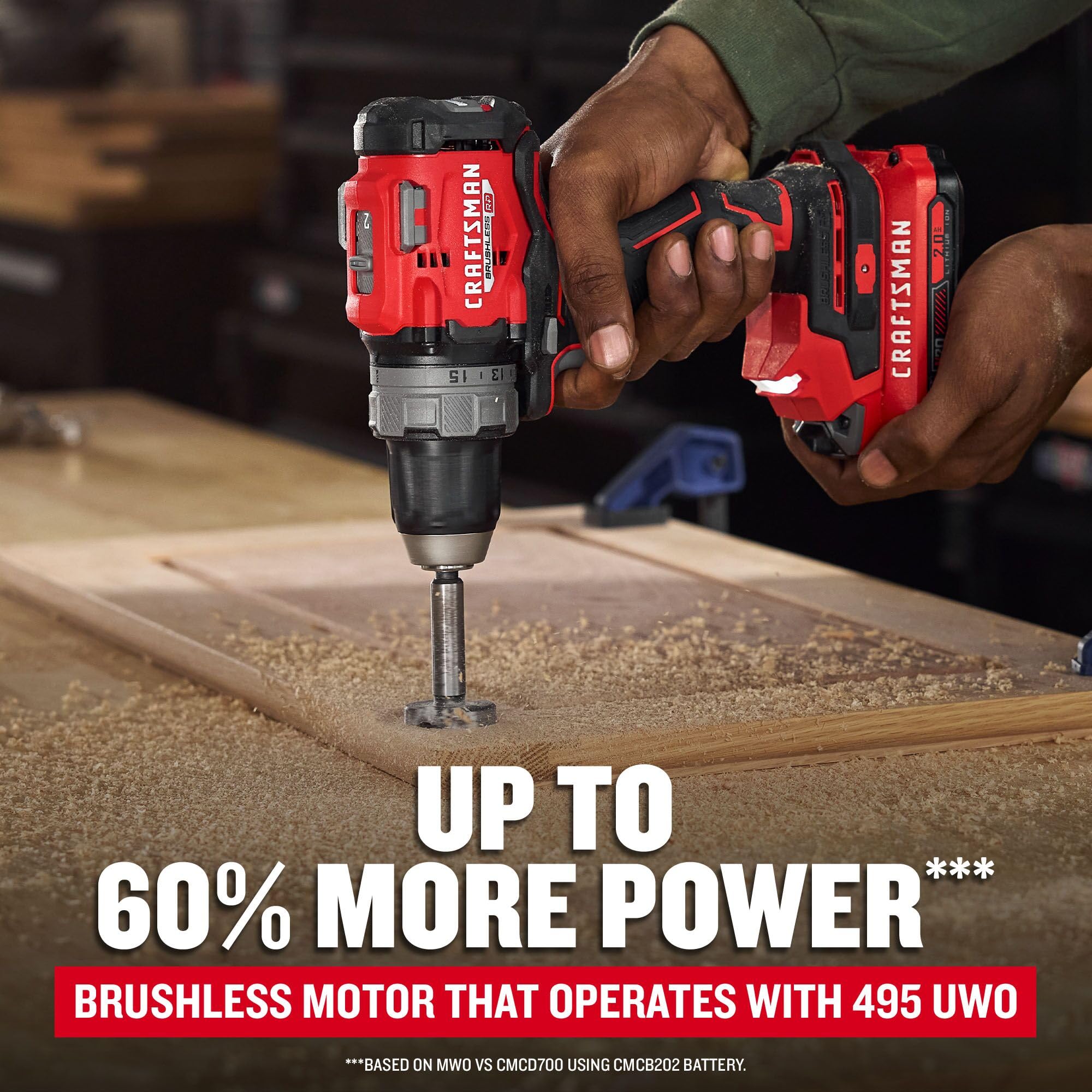 CRAFTSMAN V20 1/2 Inch Drill/Driver Kit with 2 Batteries and Charger (CMCD725D2)