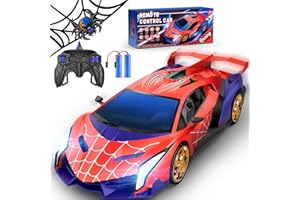 ZIROKAY Spider Remote Control Car 1:16, 2.4GHz RC Cars Spider Toys Gifts For 3 4 5 6 7 8 9 10 Year Old Boys Kids, Electric Rechargeable Race Toy Car With Lights, Boys Girls Toys Age 4-6 6-8 8-12 Birthday Gift