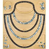 Petoysoso Bead Boards for Jewelry Making,Bamboo Necklace Making Supplies,Jewelry Making Supplies,Bead Board Tray