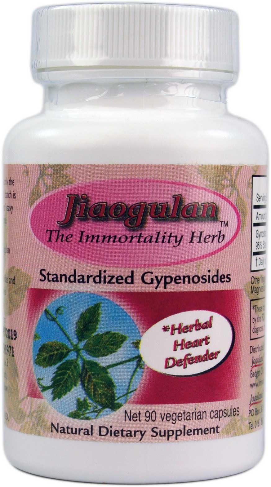 Jiaogulan extract - 60mg per capsule (90 capsules) [Gynostemma / Standardized Gypenoside Extract 95%] Tausendkraut