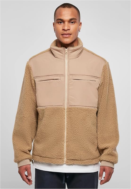 Herren Patched Sherpa Jacket unionbeige, M