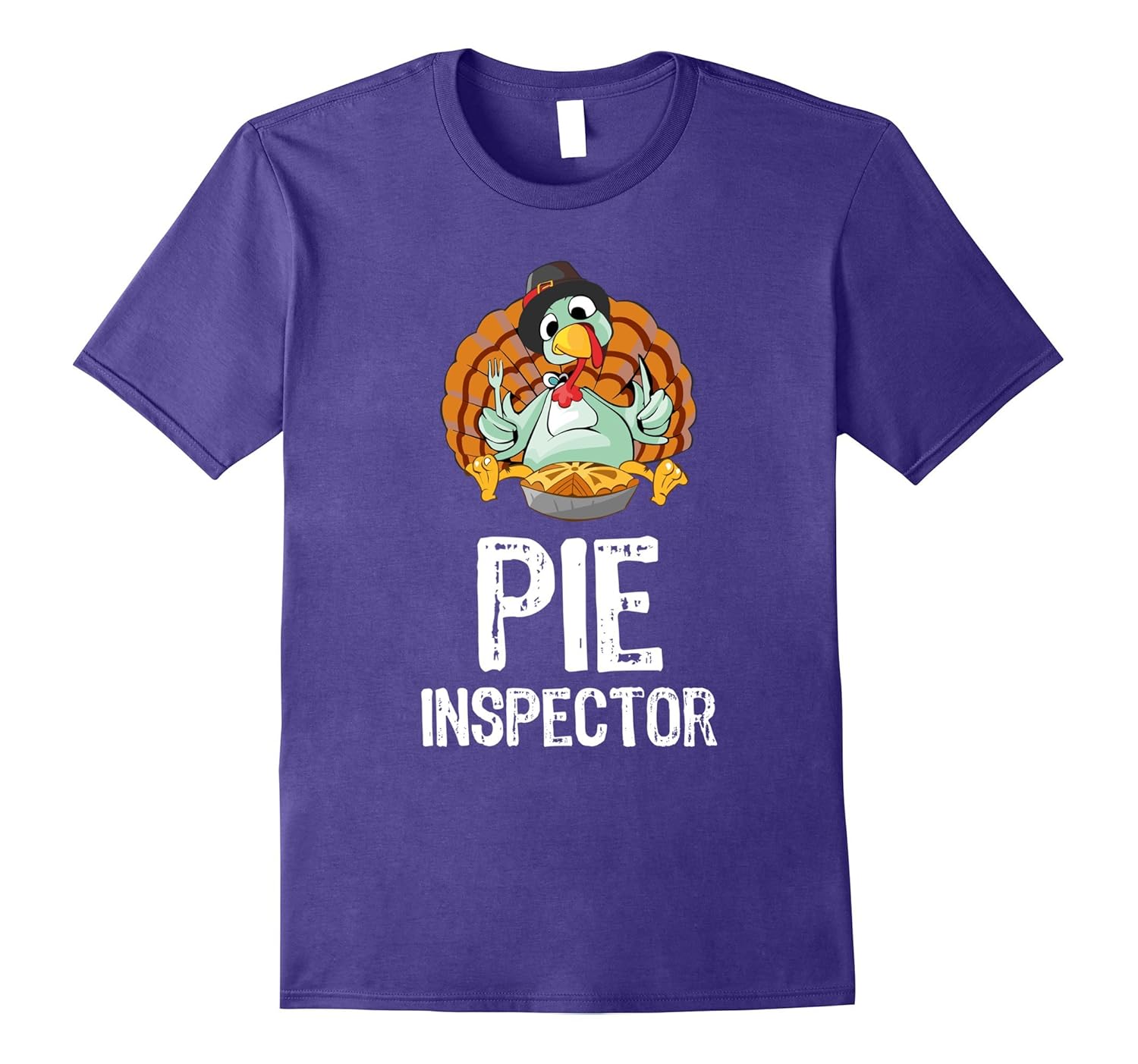 Pie Inspector Thanksgiving T Shirt-Funny Turkey Pilgrim Tee-ANZ