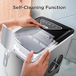 Silonn Countertop Ice Maker, 9 Ice Cubes in 6