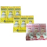 Binggrae Banna Flavor Milk and Strawberry Flavor Milk (2 Banana 1 Strawberry)