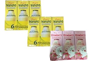 Binggrae Banna Flavor Milk and Strawberry Flavor Milk (2 Banana 1 Strawberry)