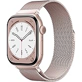 Original Milanese Loop Band Compatible with Apple Watch 38mm 40mm 41mm 42mm 44mm 45mm 46mm 49mm - Women & Men Magnetic Closure Adjustable Metal Strap for iWatch Series 11 10 9 8 7 6 5 4 SE2 3 Ultra2 3
