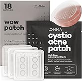 OMMA Korean Microdart Acne Patch, Cystic Acne Treatment, Micropoint Pimple Patches for Face for Early-Stage Painful Zits, Salicylic Acid & Tea Tree - 17 mm Zit Stickers (18 Count)