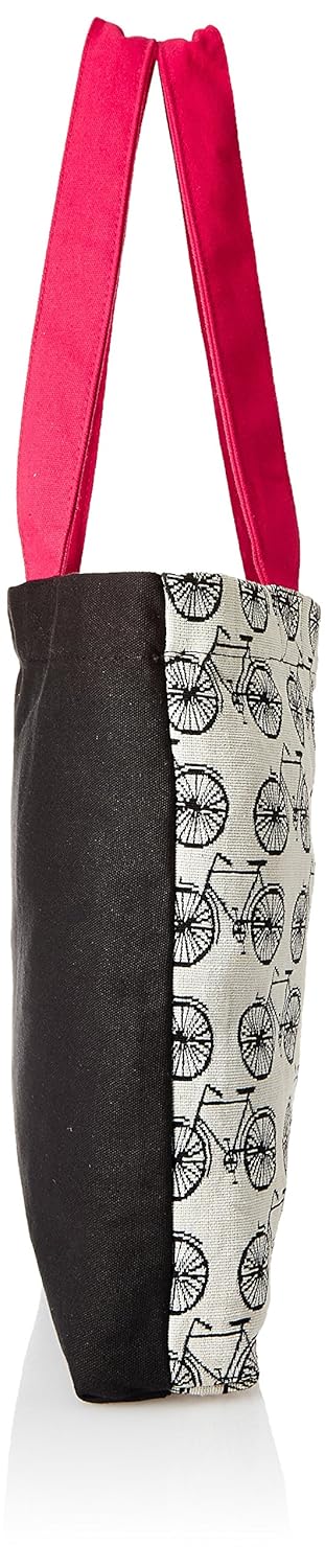 kanvas katha women's jacquard tote (kkjb008)