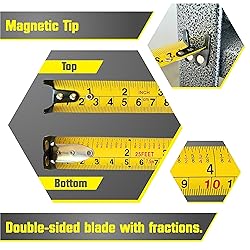 Bullseye 25 Ft Tape Measure with Magnetic Hook - 2