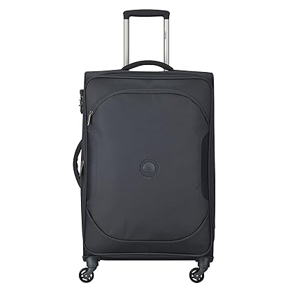 Delsey U-Lite Classic Polyester 55 Cm 4 Wheels Anthracite Cabin Soft Suitcase