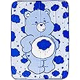 Silver Buffalo Care Bears Grumpy Bear 45" x 60" Fleece Throw, Soft and Cozy Blanket, 185 GSM