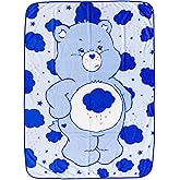 Silver Buffalo Care Bears Grumpy Bear 45" x 60" Fleece Throw, Soft and Cozy Blanket, 185 GSM