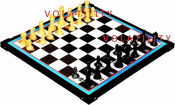 VOLATILITY Wooden Board 12-12 Chess & Ludo Multicolour, Medium ( Chess & Ludo ))