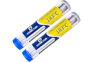 Essmetuin Special Core Solder Wire For Stainless Steel/Nickel Sheet/Zinc Flake/Copper/Iron Sheets/Aluminum Soldering, Multifunctional Core Solder Wire 1.0mm(0.04in) 1.4oz/2pack