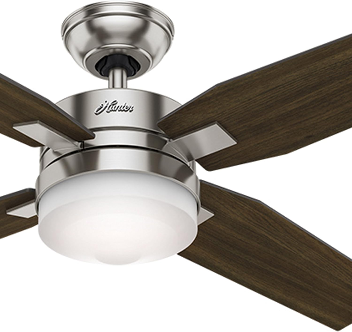 Hunter Fan 50 inch Contemporary Ceiling Fan in Brushed Nickel with