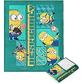 Northwest Despicable Me 4 Cloud Throw Blanket, Super Soft Plush Blanket, 50 x 60 inches, Minion Bonanza
