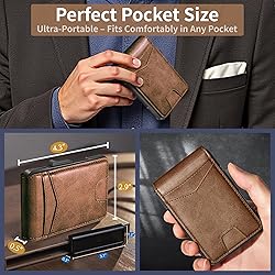Slim RFID Blocking Wallet for Men - Minimalist