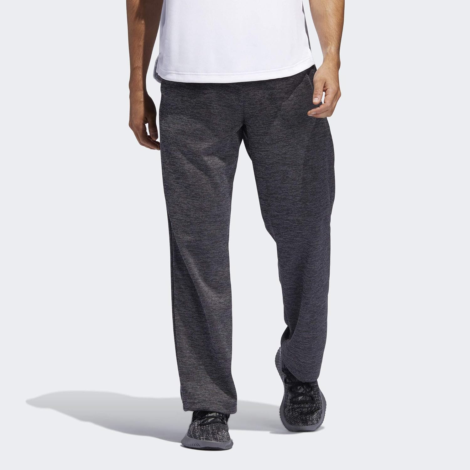 Amazon.com: adidas Team Issue Fleece Open Hem Pants Dark Grey Melange SM: Clothing