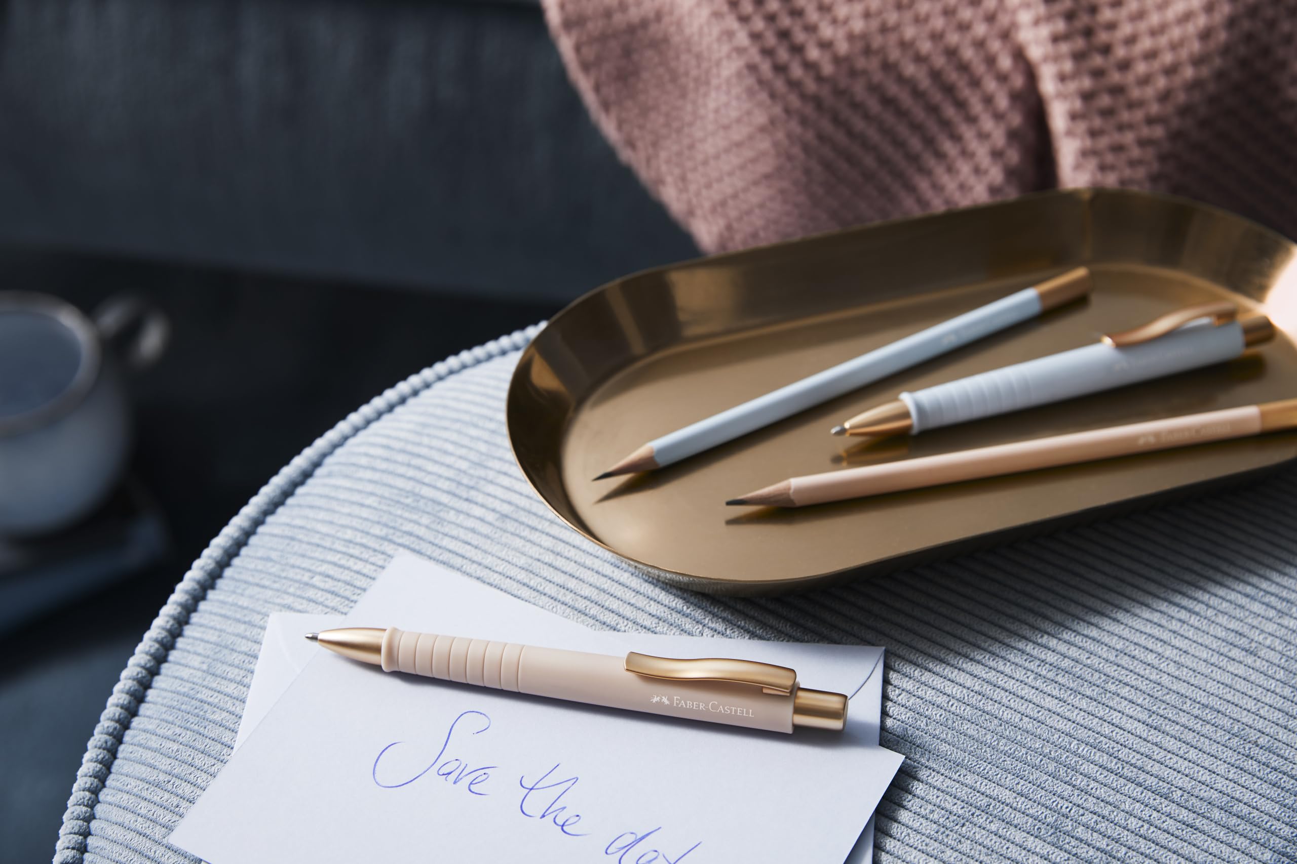 Faber-Castell 205092 - Kugelschreiber Poly Ball pale rose, 2 Stück, mit auswechselbarer XB Mine, dokumentenecht 4