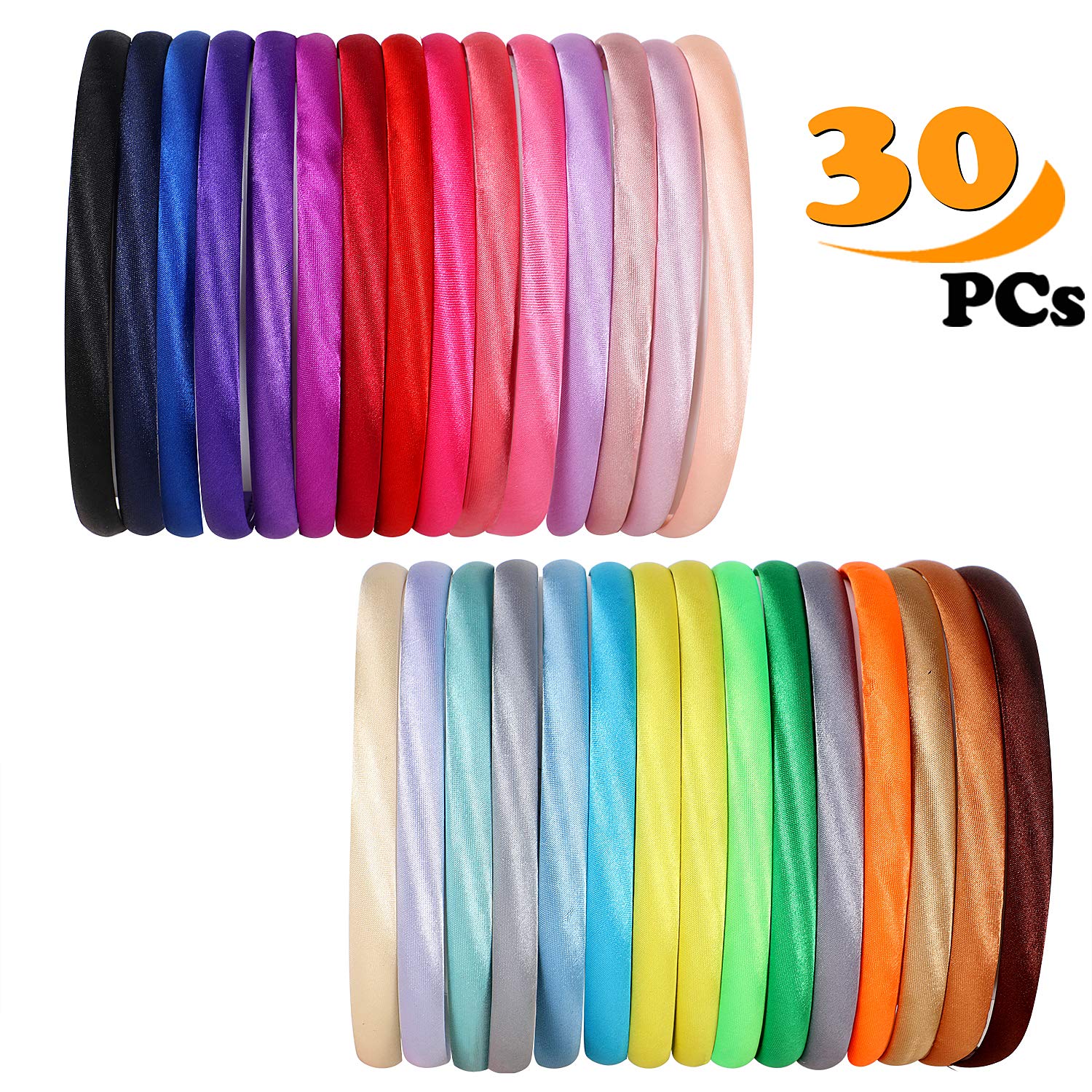 Baby Toddler Girls Hair Accessories Plastic Headbands With Flower Ribbon Boutique