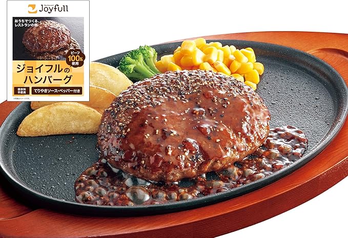Amazon ジョイフル ハンバーグ 1ｇ てりやき ソース ペッパー 付き 6個入り 冷凍 Restaurant Joyfull 精肉 肉加工品 通販