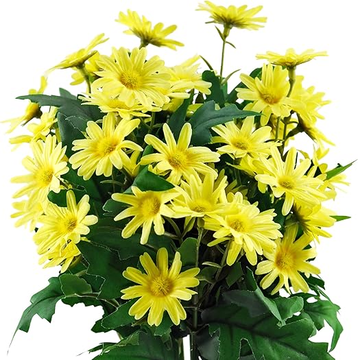 Fiveseasonstuff 2 Pièces 36cm 142 Inches Artificiel Jaune